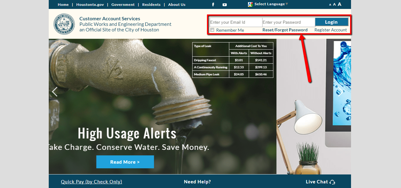 Pay City Of Houston Water Bill & Customer Service