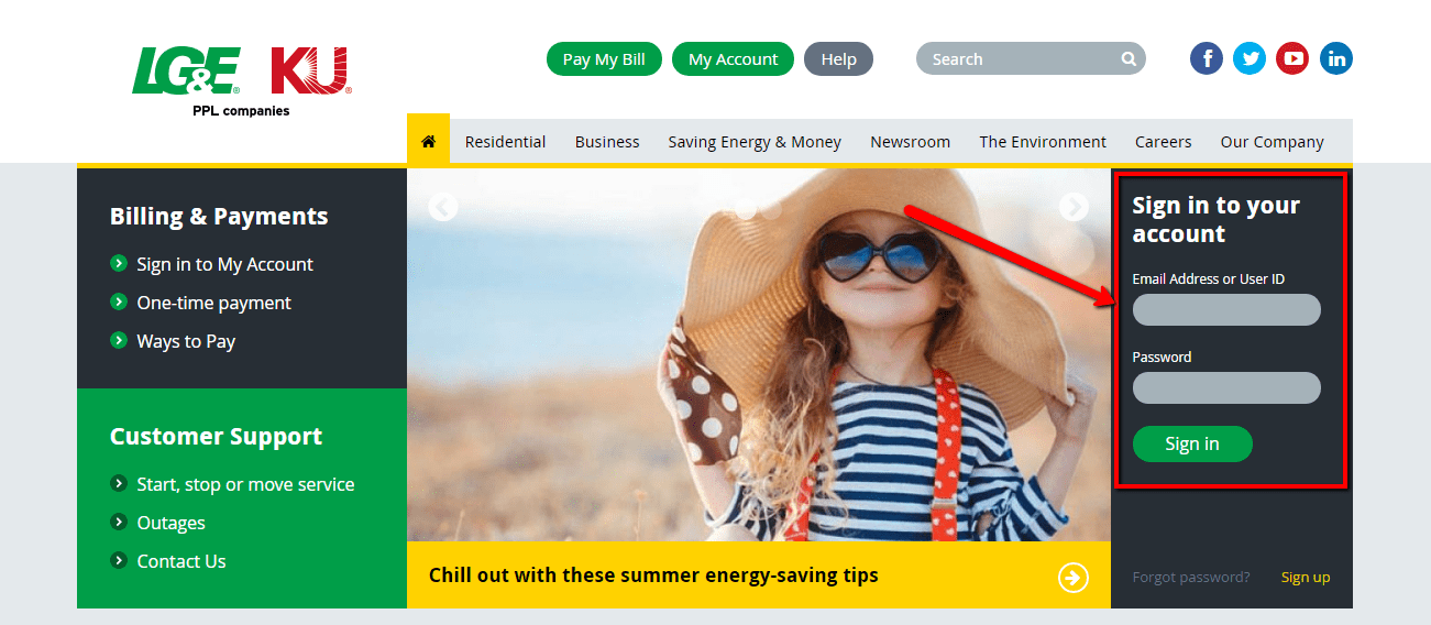 LG&E and KU Online Bill Pay Login CC Bank