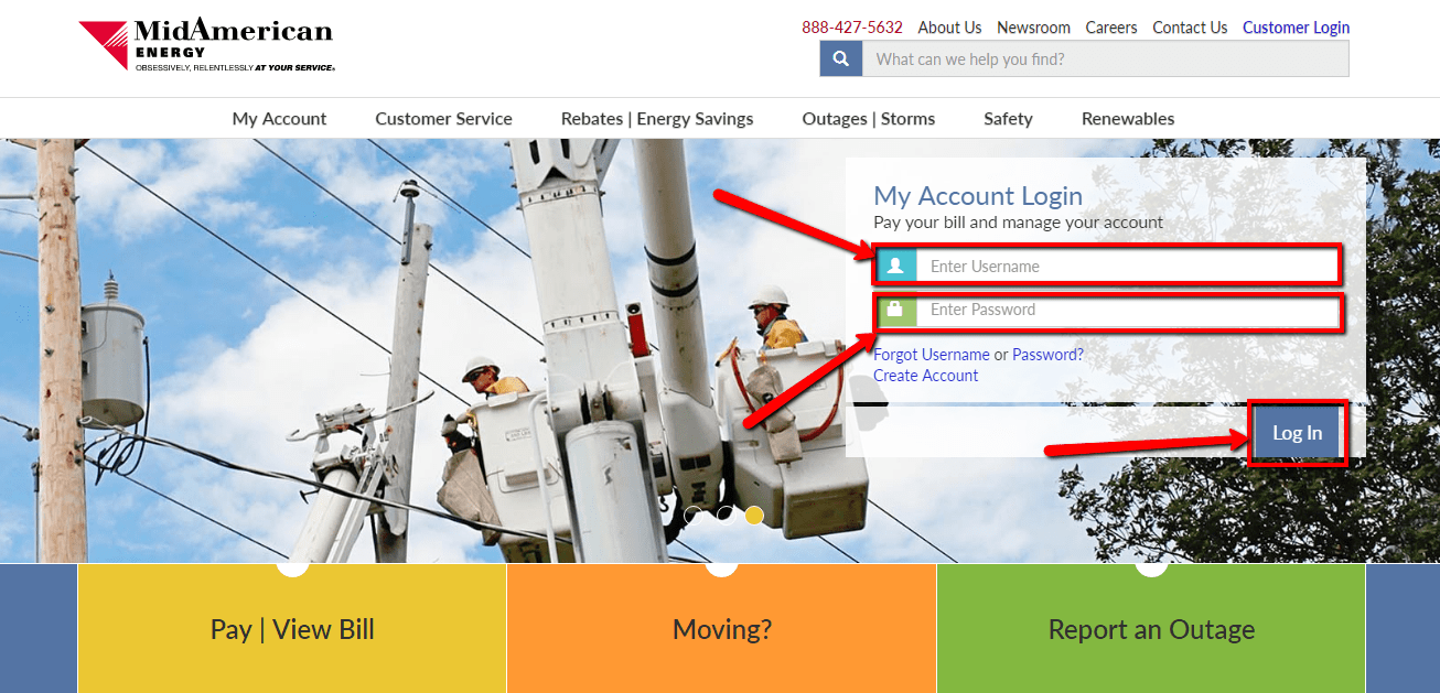 MidAmerican Energy Online Bill Pay Login CC Bank