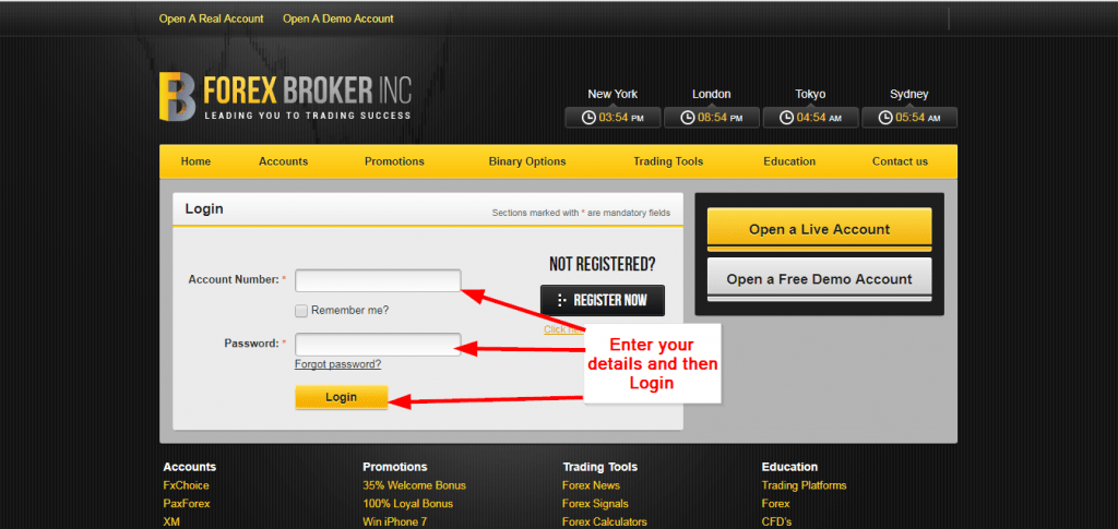 Forex Broker Inc Forex Investing Online Login - CC Bank