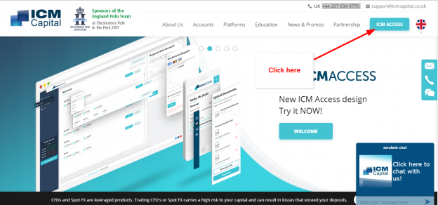 ICM Capital Forex Investing Online Login CC Bank