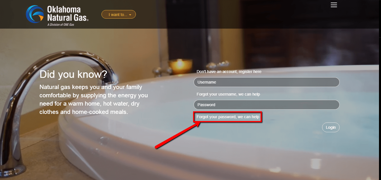 Oklahoma Natural Gas Online Bill Pay Login CC Bank