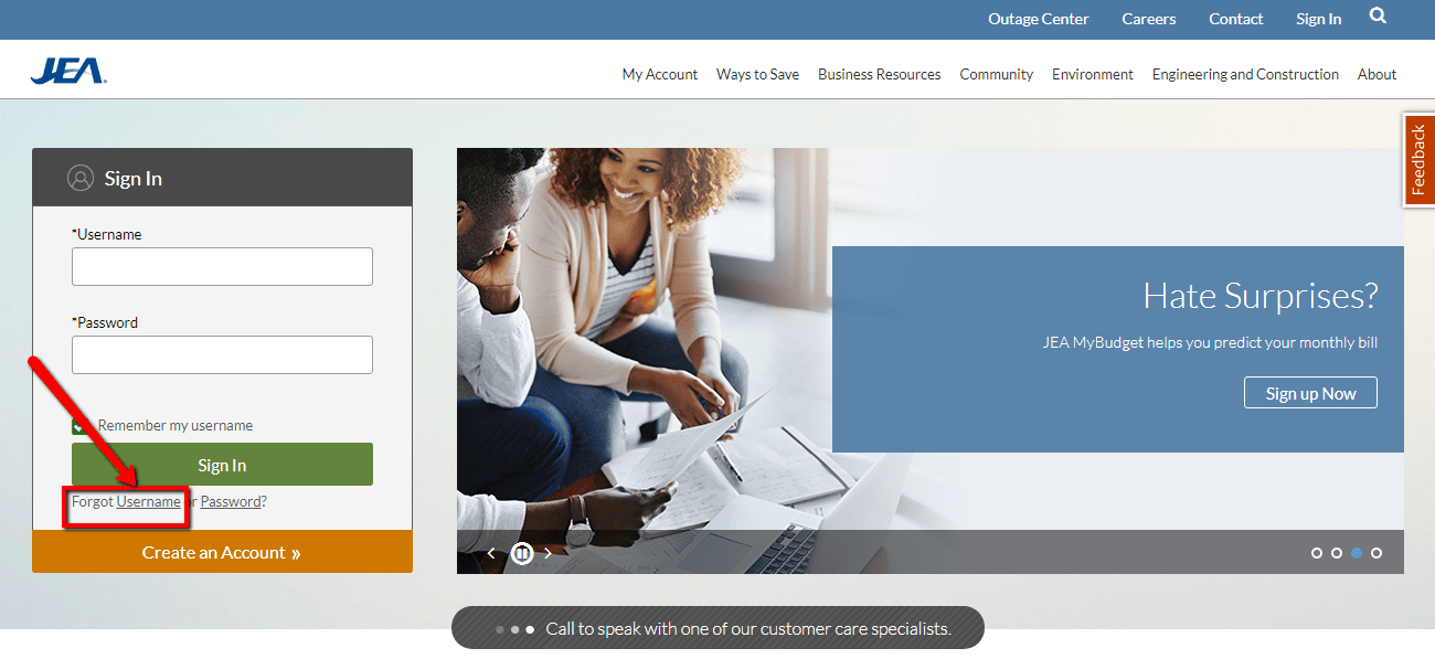 JEA Online Bill Pay Login CC Bank