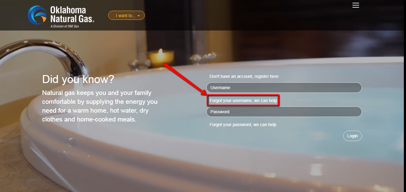 Oklahoma Natural Gas Online Bill Pay Login CC Bank