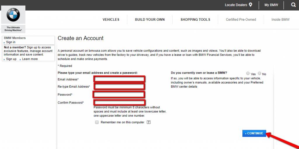 login bmw bank