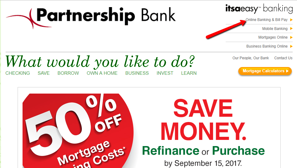 Partnership Bank Online Banking Login