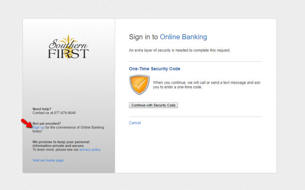 Southern First Bank Online Banking Login CC Bank