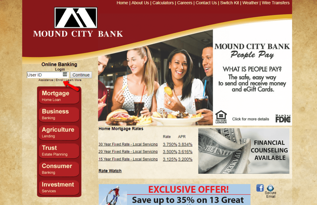 Mound City Bank Online Banking Login CC Bank