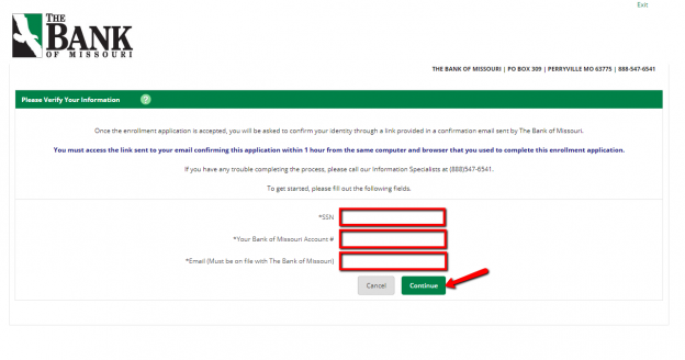 The Bank Of Missouri Online Banking Login CC Bank