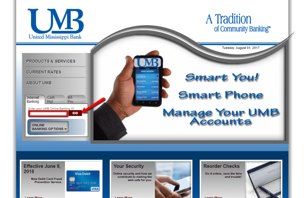 United Mississippi Bank Online Banking Login CC Bank