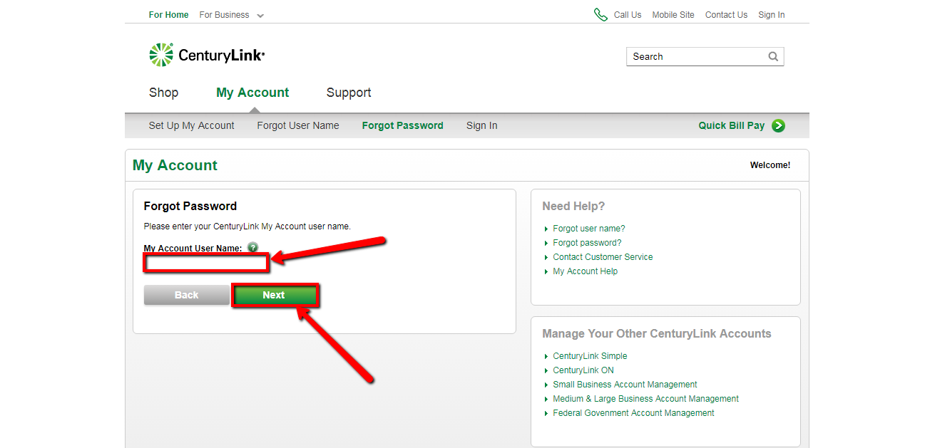 CenturyLink Online Bill Pay Login CC Bank