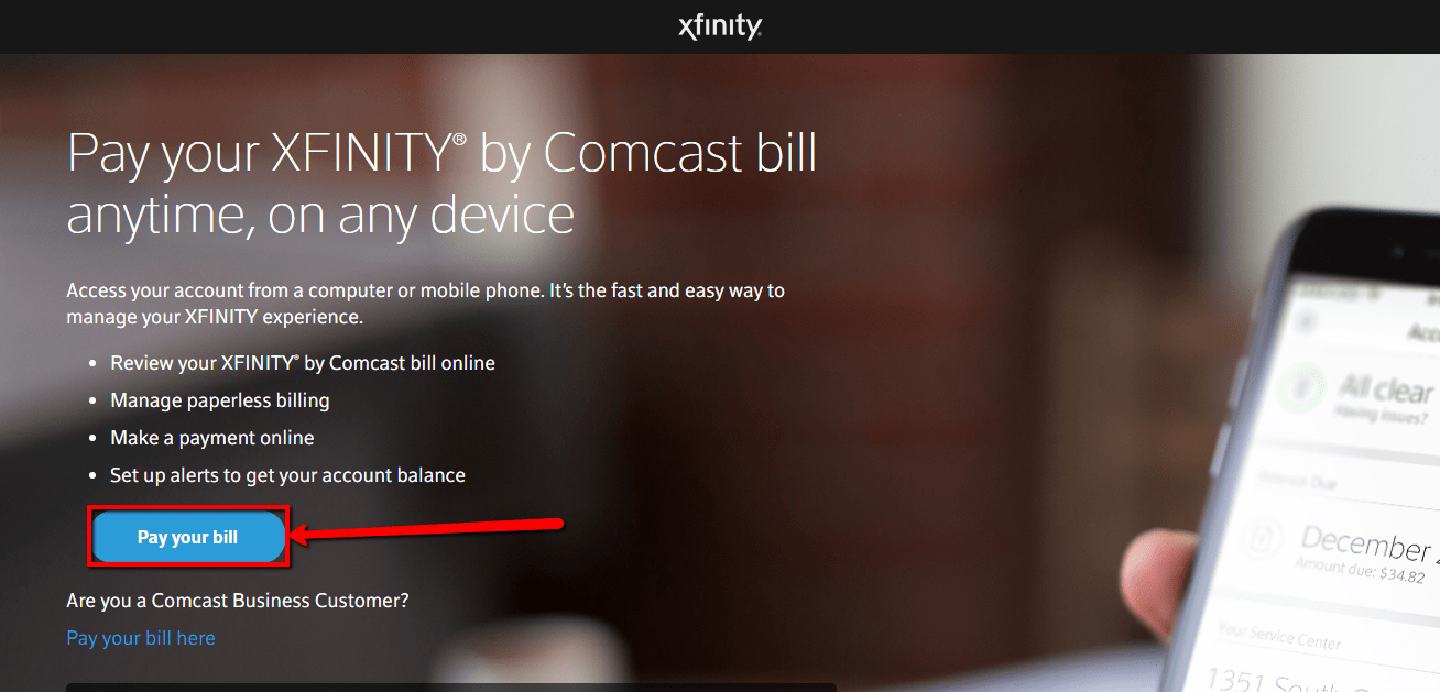 Where Can I Pay My Xfinity Bill In Person