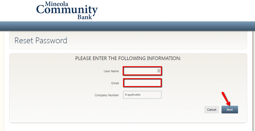 Mineola Community Bank Online Banking Login CC Bank