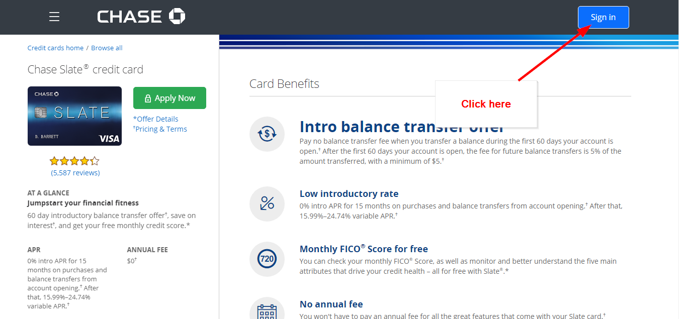 chase business credit card online login