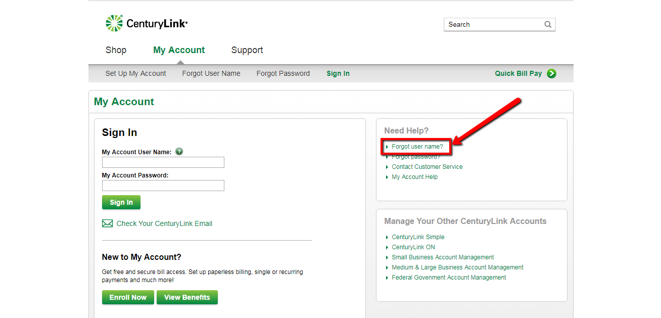 CenturyLink Online Bill Pay / Login CC Bank