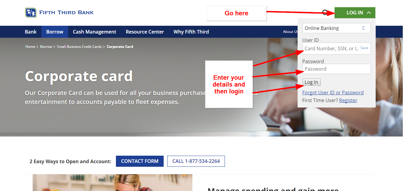53 Bank's Corporate Card Online Login - CC Bank