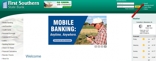 First Southern State Bank Online Banking Login CC Bank