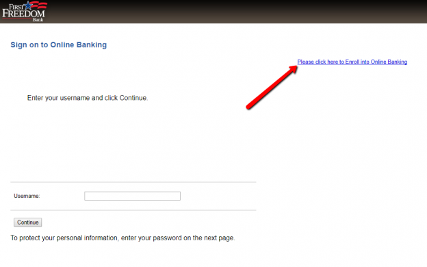 First Freedom Bank Online Banking Login CC Bank