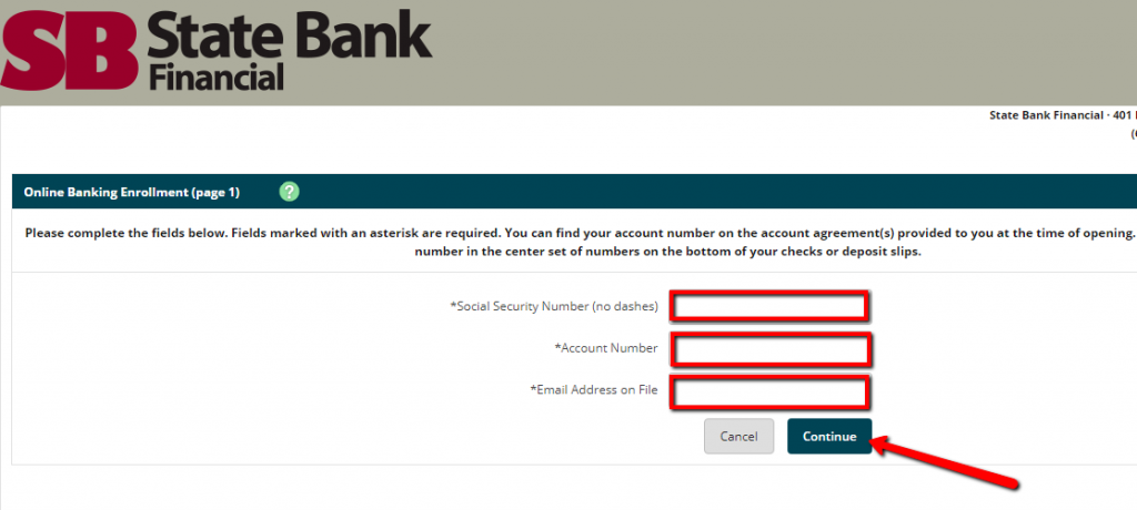 State Bank Financial Online Banking Login - CC Bank