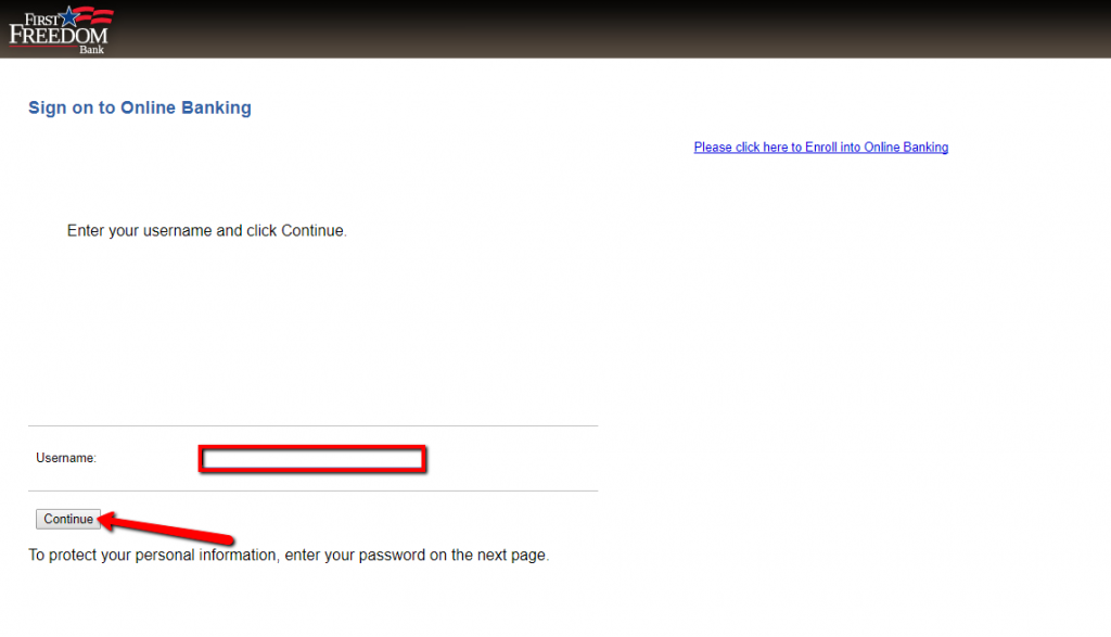 First Freedom Bank Online Banking Login CC Bank