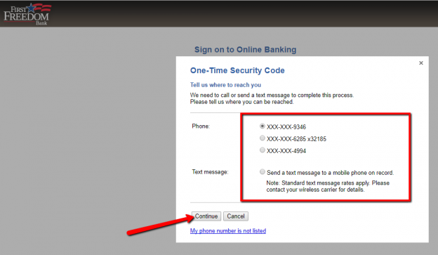 First Freedom Bank Online Banking Login CC Bank