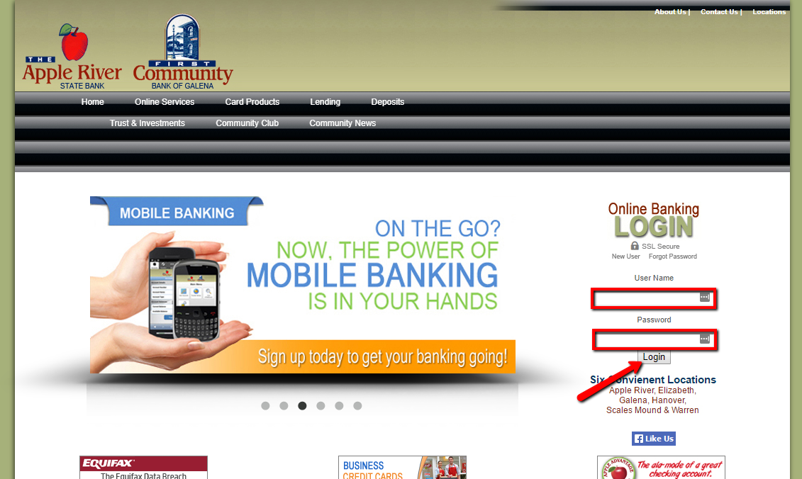 Apple River State Bank Online Banking Login