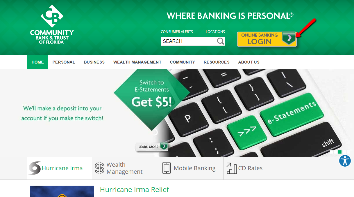 Community Bank and Trust of Florida Online Banking Login