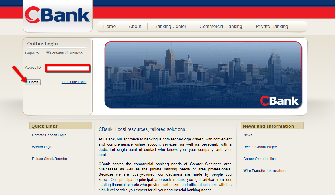 CBank Online Banking Login