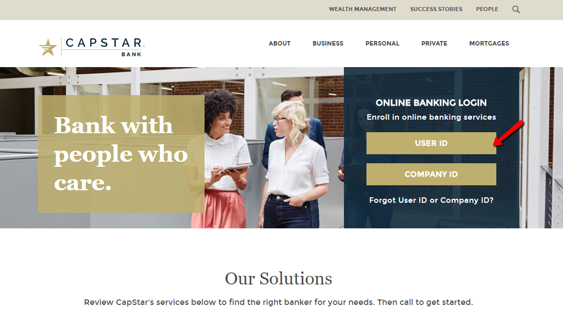 CapStar Bank Online Banking Login