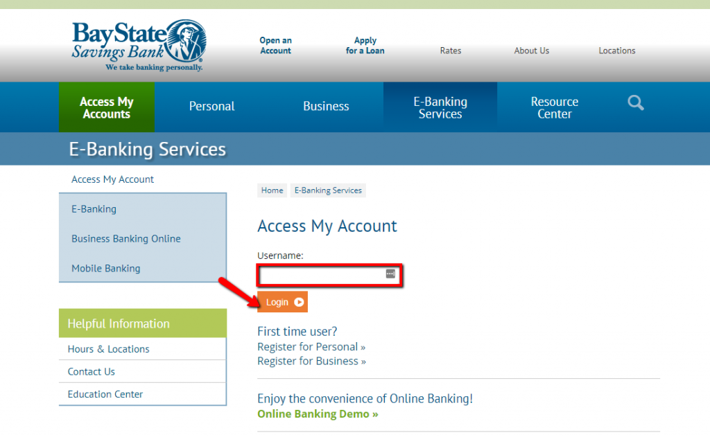 Bay State Savings Bank Online Banking Login - CC Bank