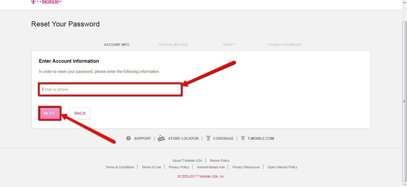 TMobile Online Bill Pay / Login CC Bank