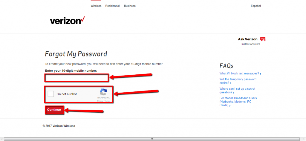 Verizon wireless online bill pay login cc bank