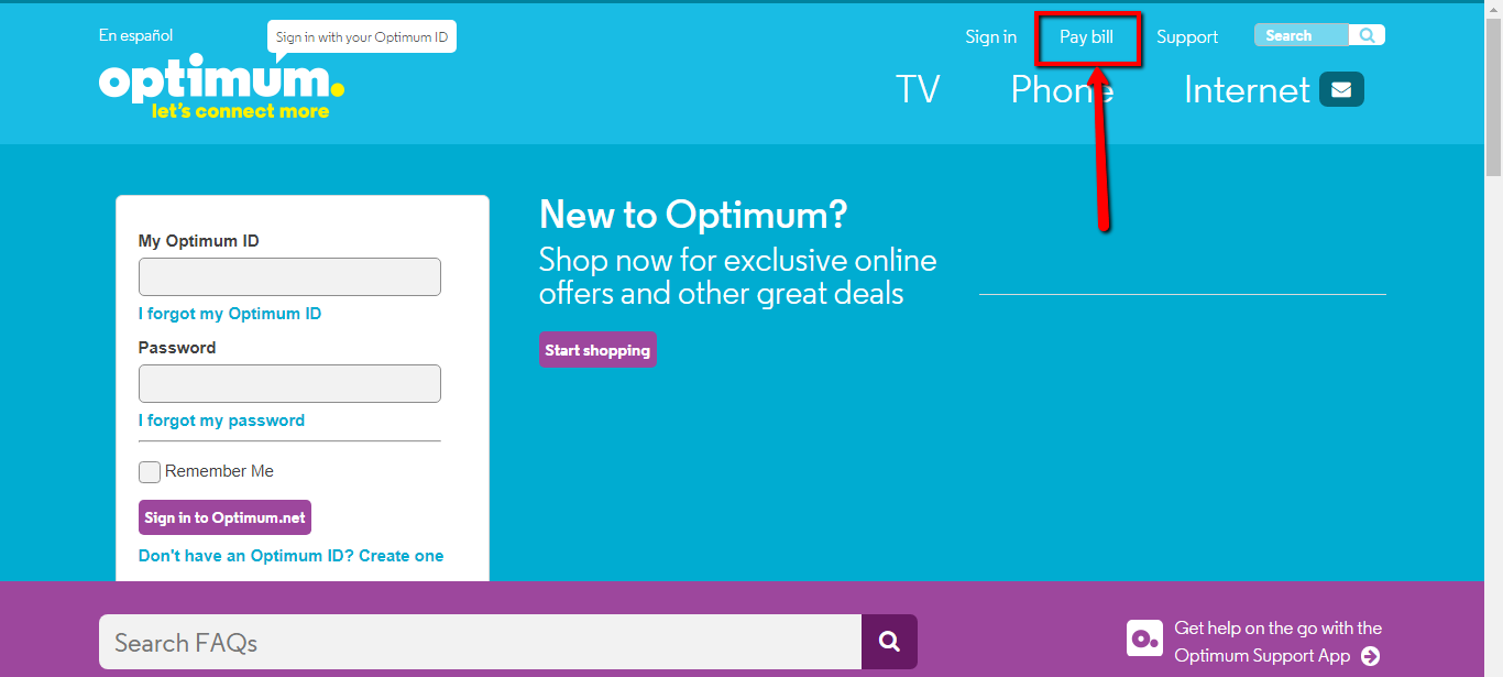 Optimum Online Bill Pay / Login CC Bank