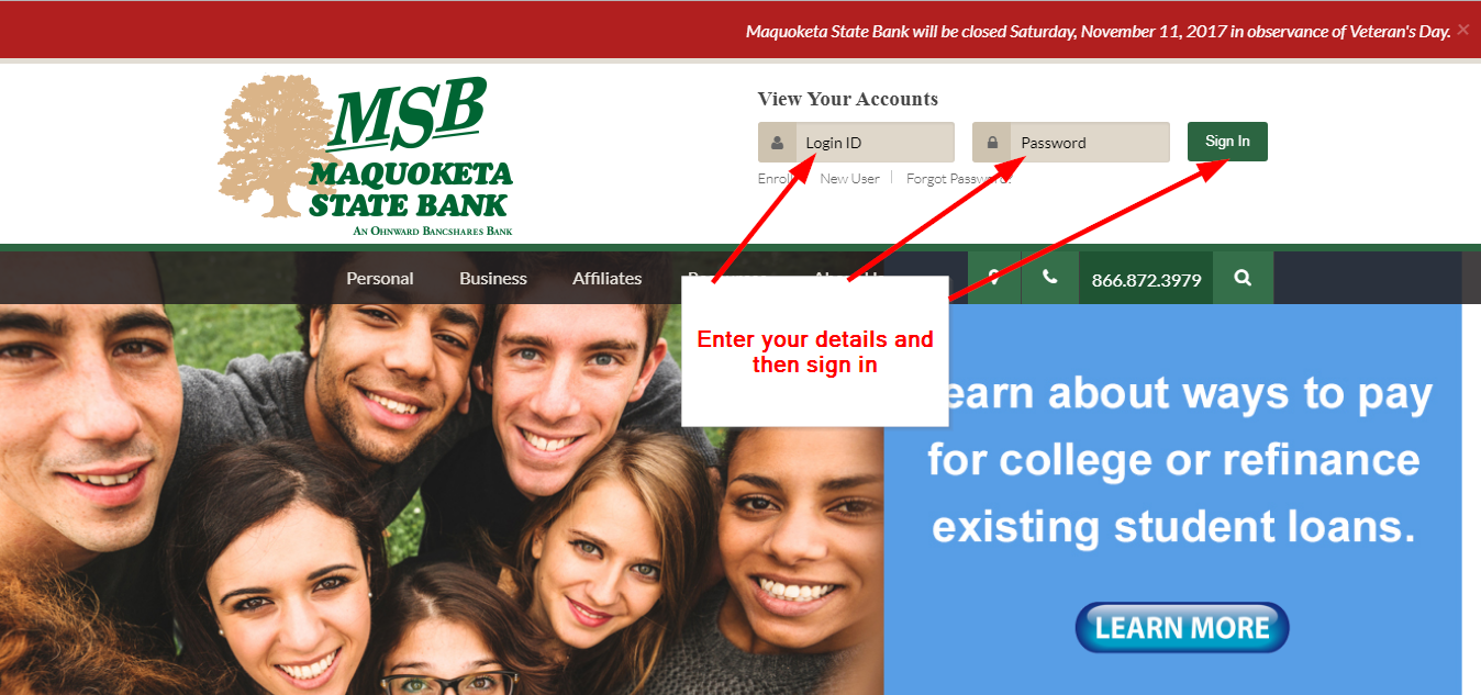 Maquoketa State Bank Online Banking Login