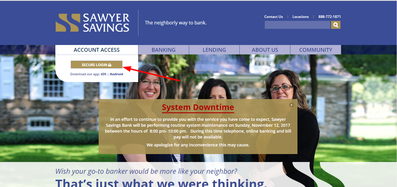 Sawyer Savings Bank Online Banking Login