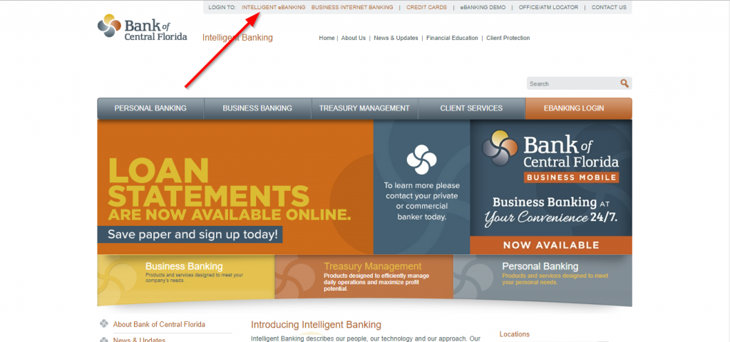 Bank Of Central Florida Online Banking Login CC Bank