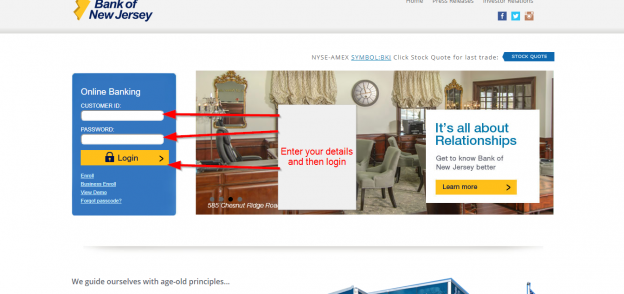 Bank Of New Jersey Online Banking Login CC Bank