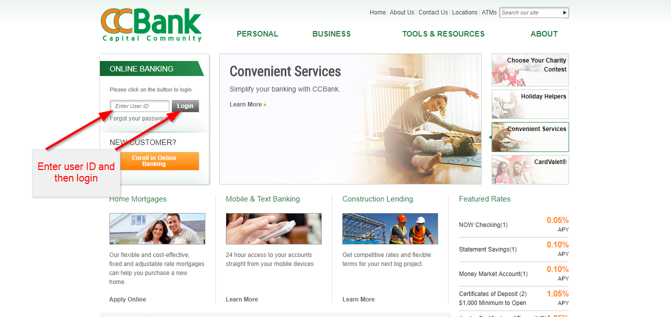 Capital Community Bank Online Banking Login