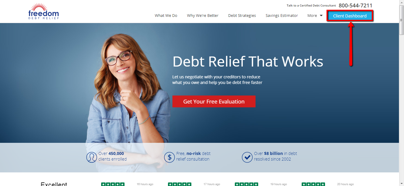 dom debt relief client services