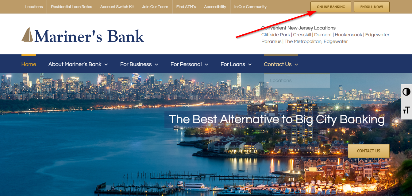 Mariner’s Bank Online Banking Login