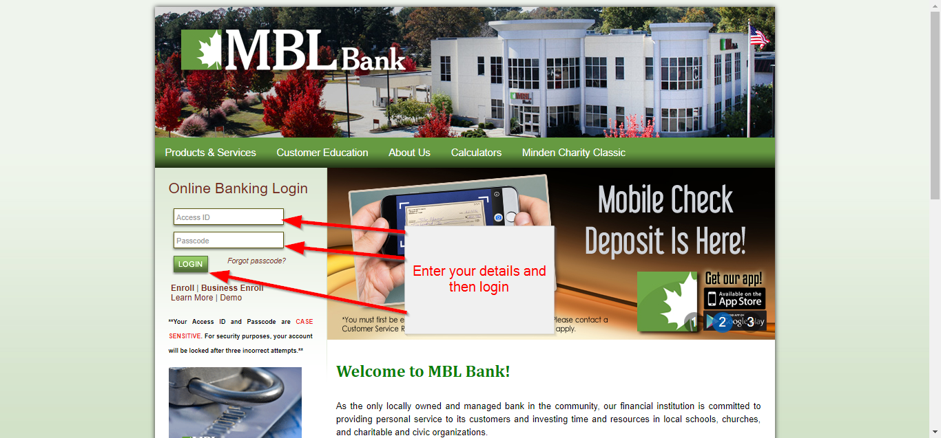 MBL Bank Online Banking Login
