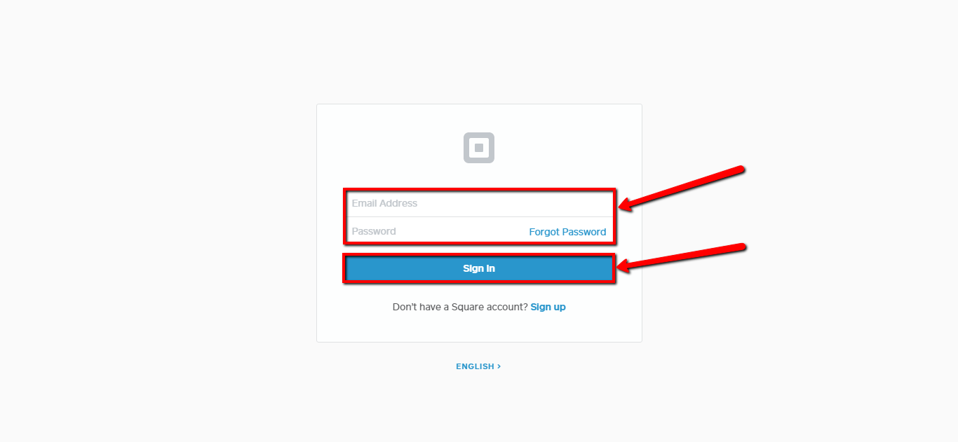 Square Online Payment Login CC Bank