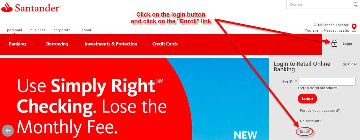 Santander Bank Online Banking Login - CC Bank