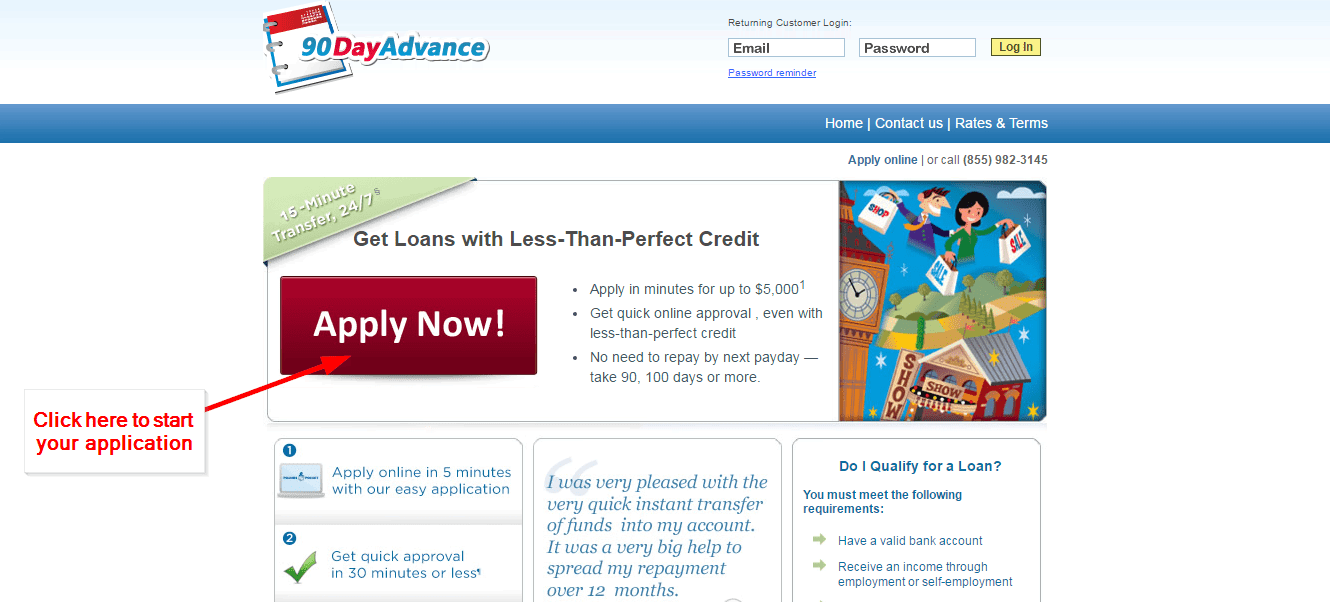 cash advance loans using savings account