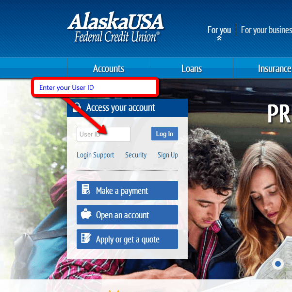Alaska USA Federal Credit Union Online Banking Login CC Bank