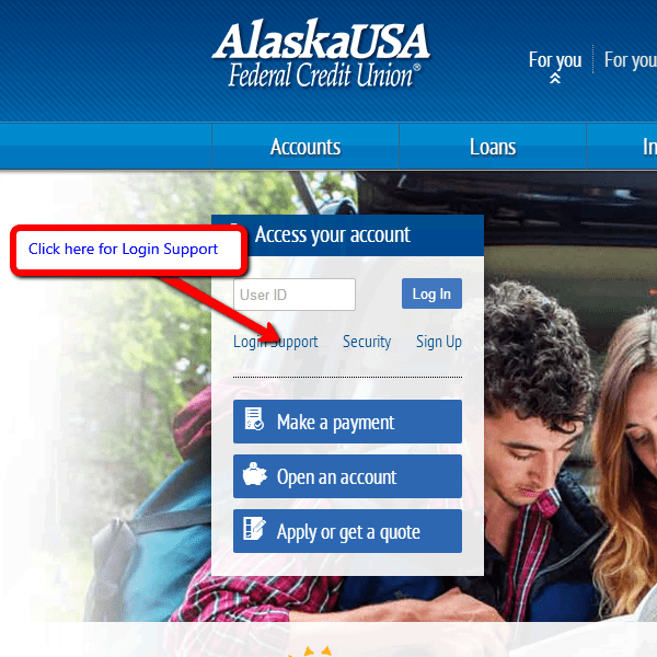 Alaska USA Federal Credit Union Online Banking Login CC Bank