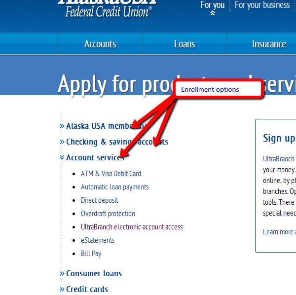 Alaska USA Federal Credit Union Online Banking Login CC Bank