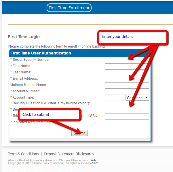 Alliance Bank of Arizona Online Banking Login CC Bank