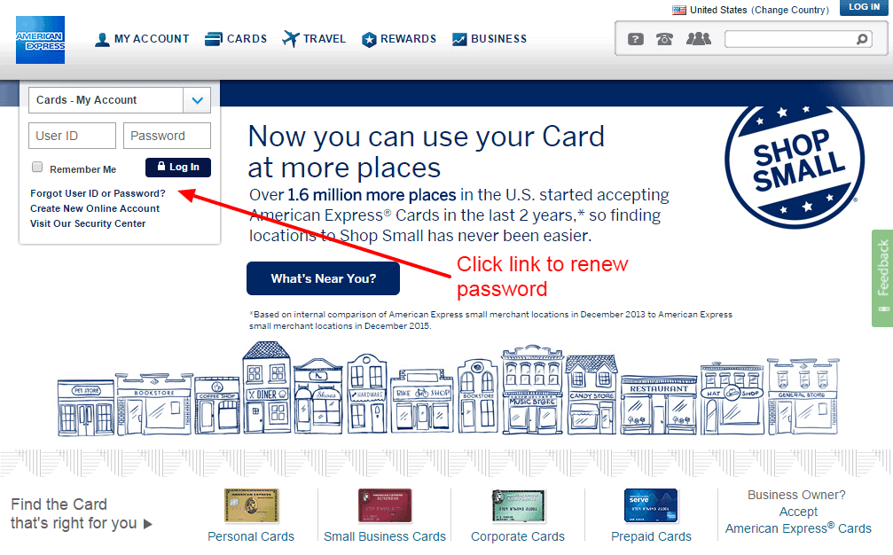 American Express PASSWORD