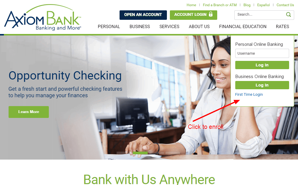 Axiom Bank enroll